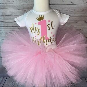 My 1st Birthday Pink Tutu Outfit